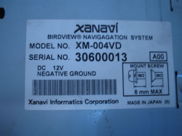 XANAVI XM-004VD -   