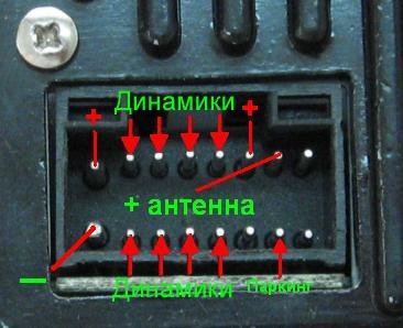 распиновка магнитолы хендай элантра 4